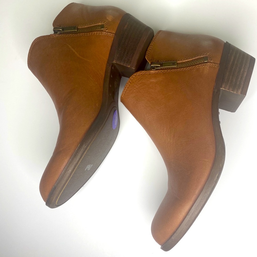 Lucky Brand brown leather booties